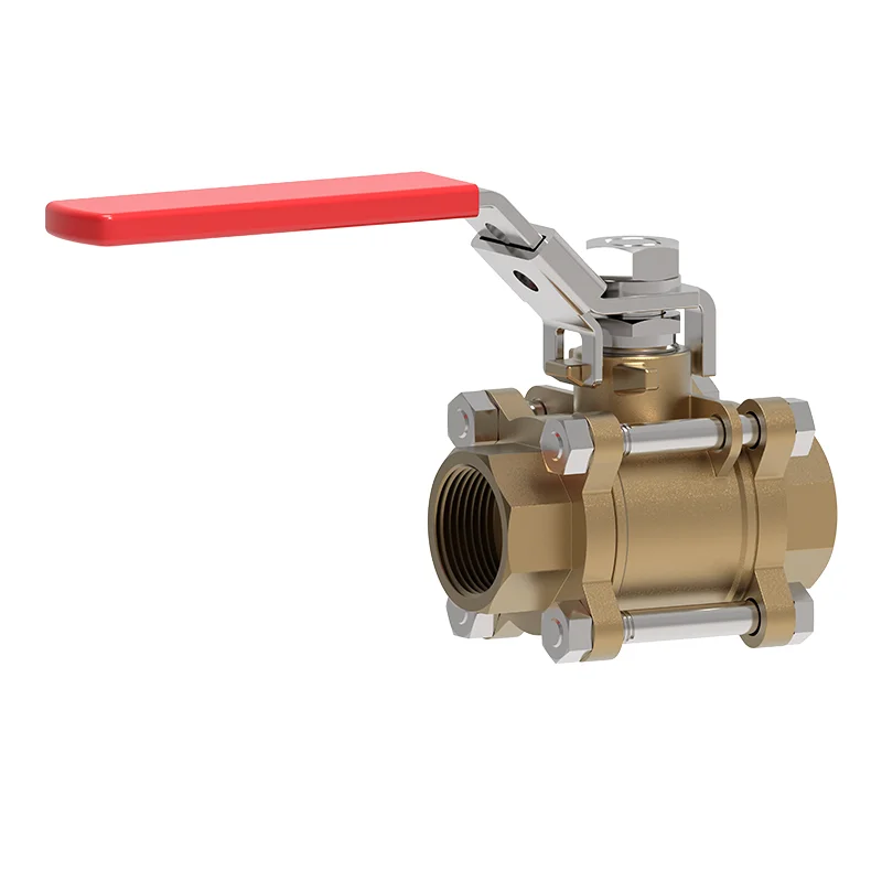 Bronze သုံးအပိုင်းအစ NPT Ball Valve