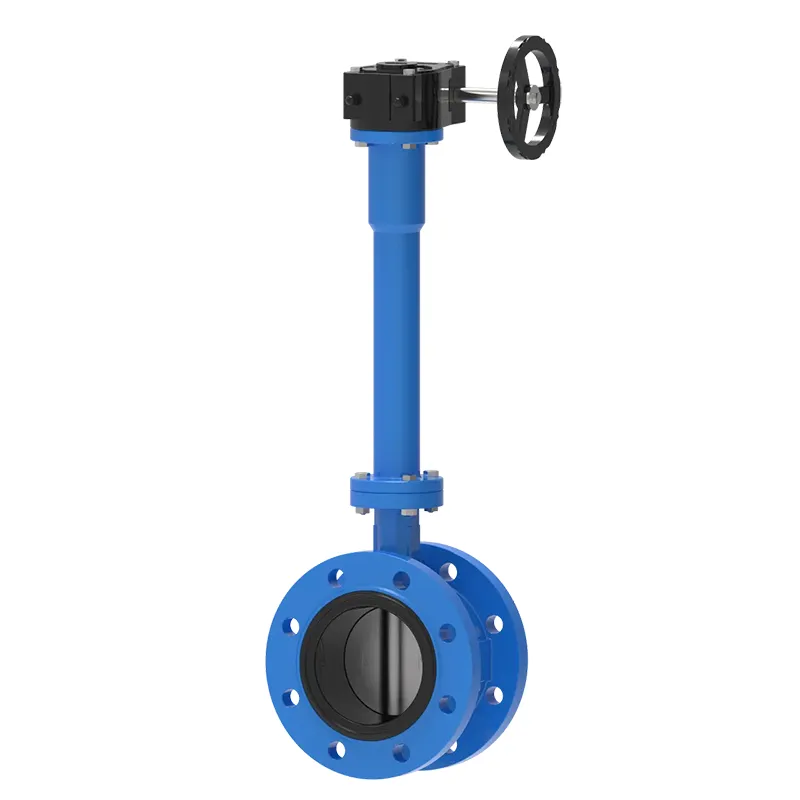 Extended Stem Gear Flange Butterfly Valve