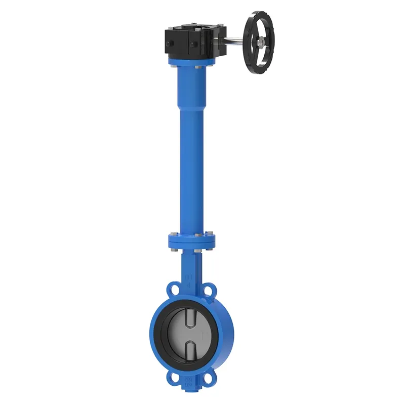 Gear Wafer Butterfly Valve Extended Stem