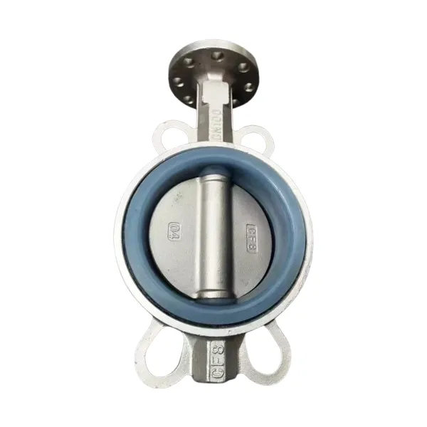 Lever Wafer Concentric Butterfly Valve Polished Disc