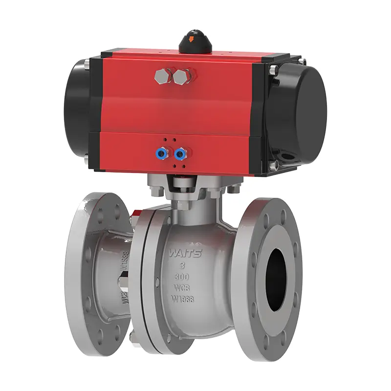 Two-Piece Pneumatic floating ဘောလုံးကိုအဆို့ရှင် (bracket နှင့်)